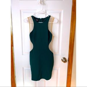 Forest Green Bodycon Sleeveless Dress